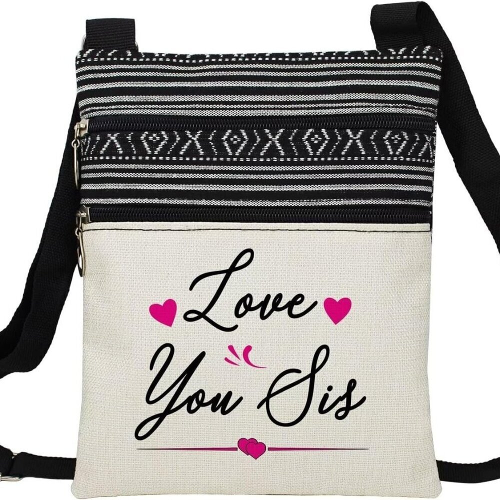 Small Ethnic Pattern Messenger Bag Adjustable Str… - image 1